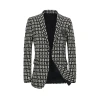 Business checkered jacket men's suit fashionable and trendy men's clothing Korean style autumn top fitted and casual suit men Item Picture
